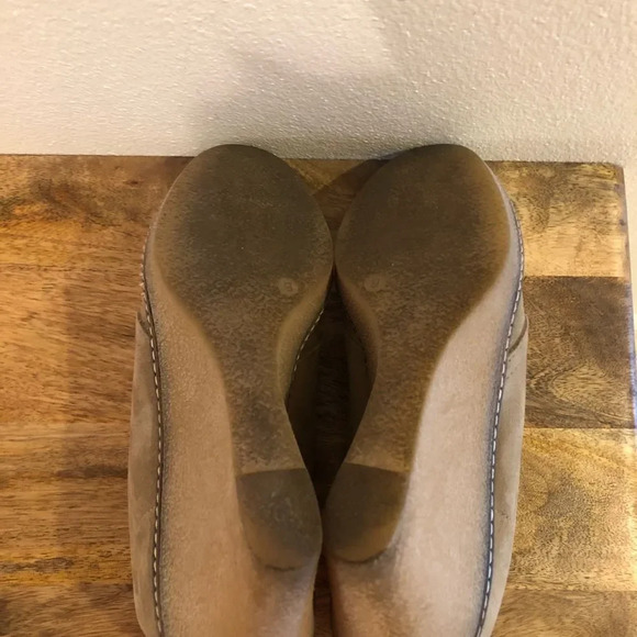 J. Crew MacAlister Suede Wedge Boots Beige - Picture 6 of 8